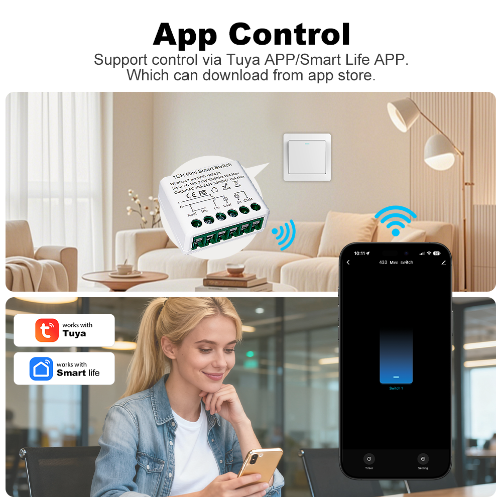Manhot WIFI 10A Smart Light Sw – Diy Home Automation Controller Bewertung und Preis