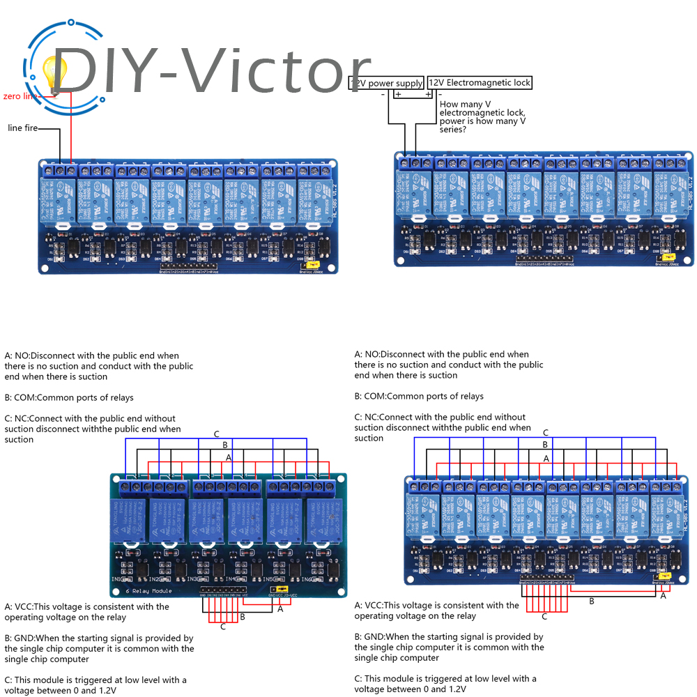 1 2 4 6 8 Channel DC 5V 12V Re – Relay 8 Channel Board Bewertung und Preis