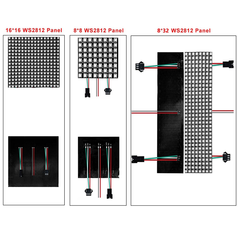 DC5V WS2812B 8*8 16*16 8*32 Fl – Rgb Led Matrix 8X8 Bewertung und Preis