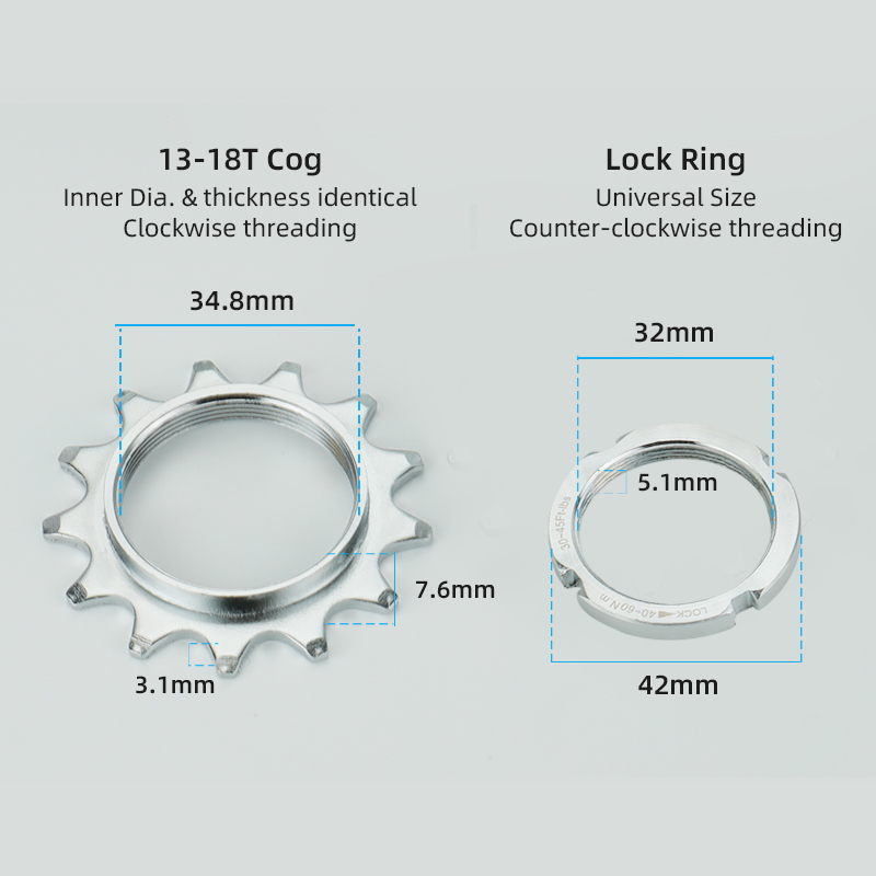 Bicycle Fixed Gear 13T 14T 15T – Matter Hub Thread Bewertung und Preis