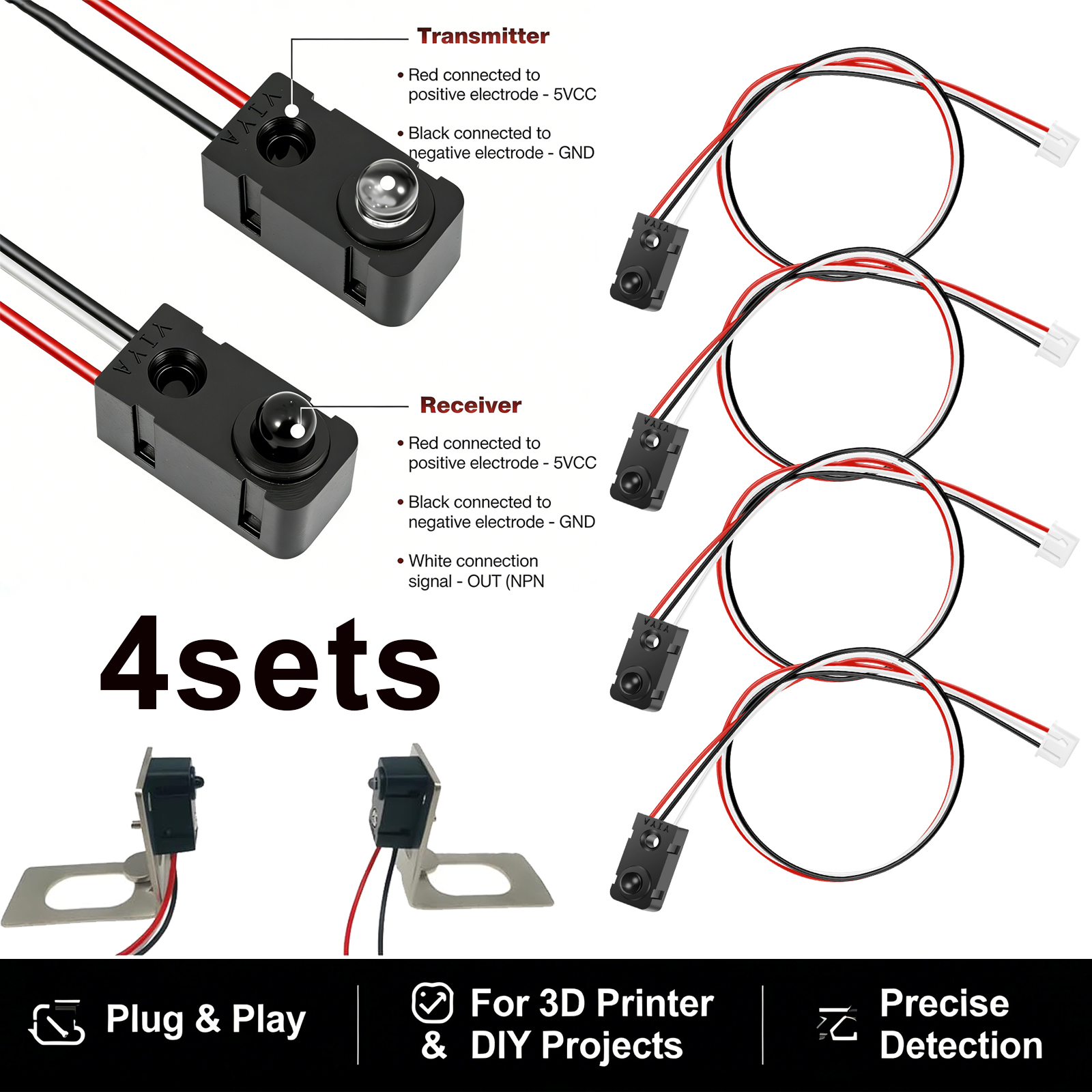 4 Pairs Infrared Break Beam Se – Diy Automation Projects Bewertung und Preis