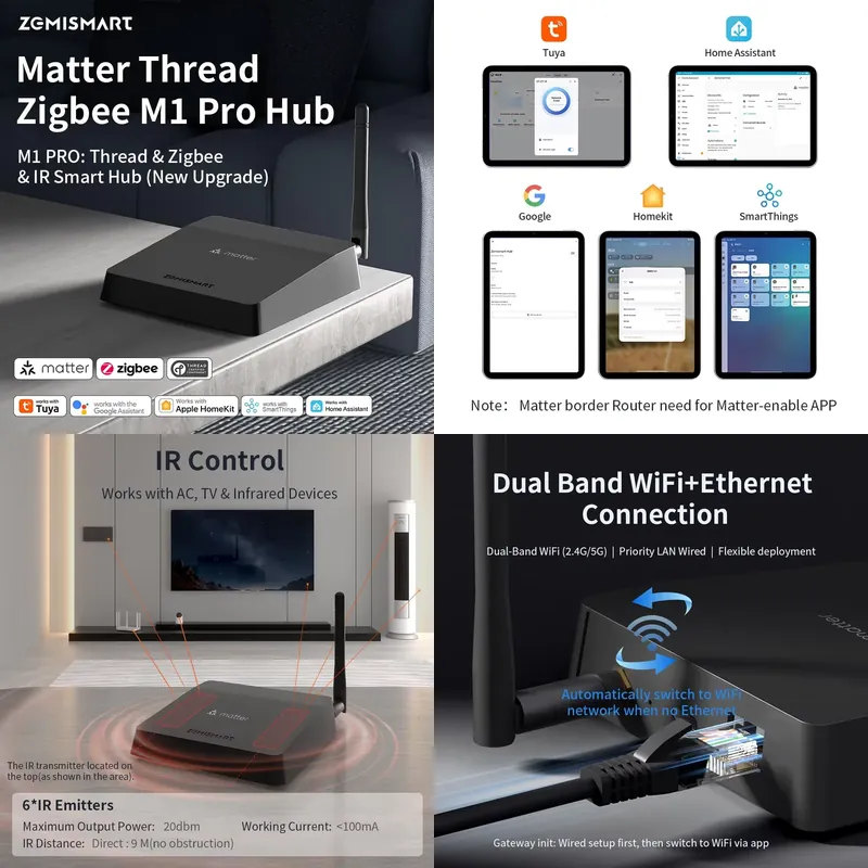 Zemismart Matter Thread Hub Zi – Matter Hub Thread Bewertung und Preis
