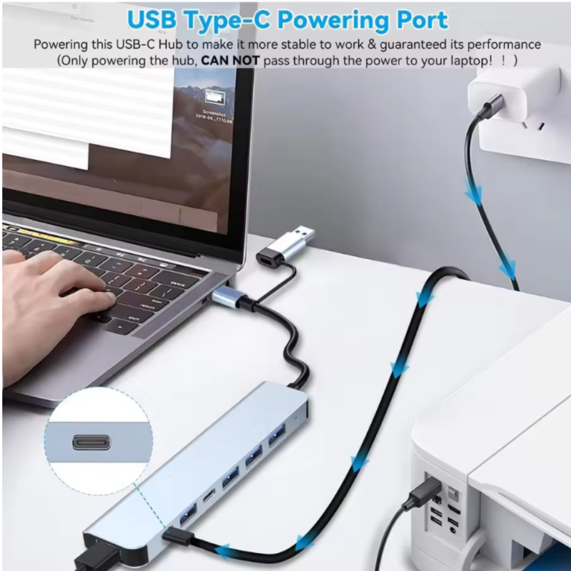 USB C Hub USB Splitter 8 in 1  – Home Assistant Sd Bewertung und Preis