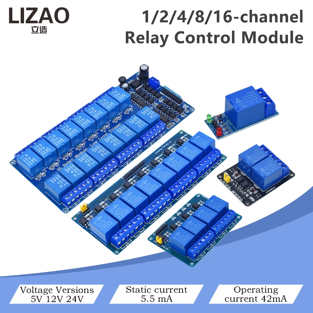 5V/12V/24V 1/2/4/8/16 Channel  – Home Automation Diy Projects Bewertung und Preis