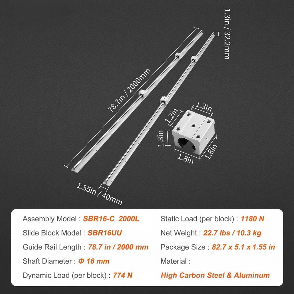 Linear Sliding Track Set 2000m – Diy Automation Projects Bewertung und Preis